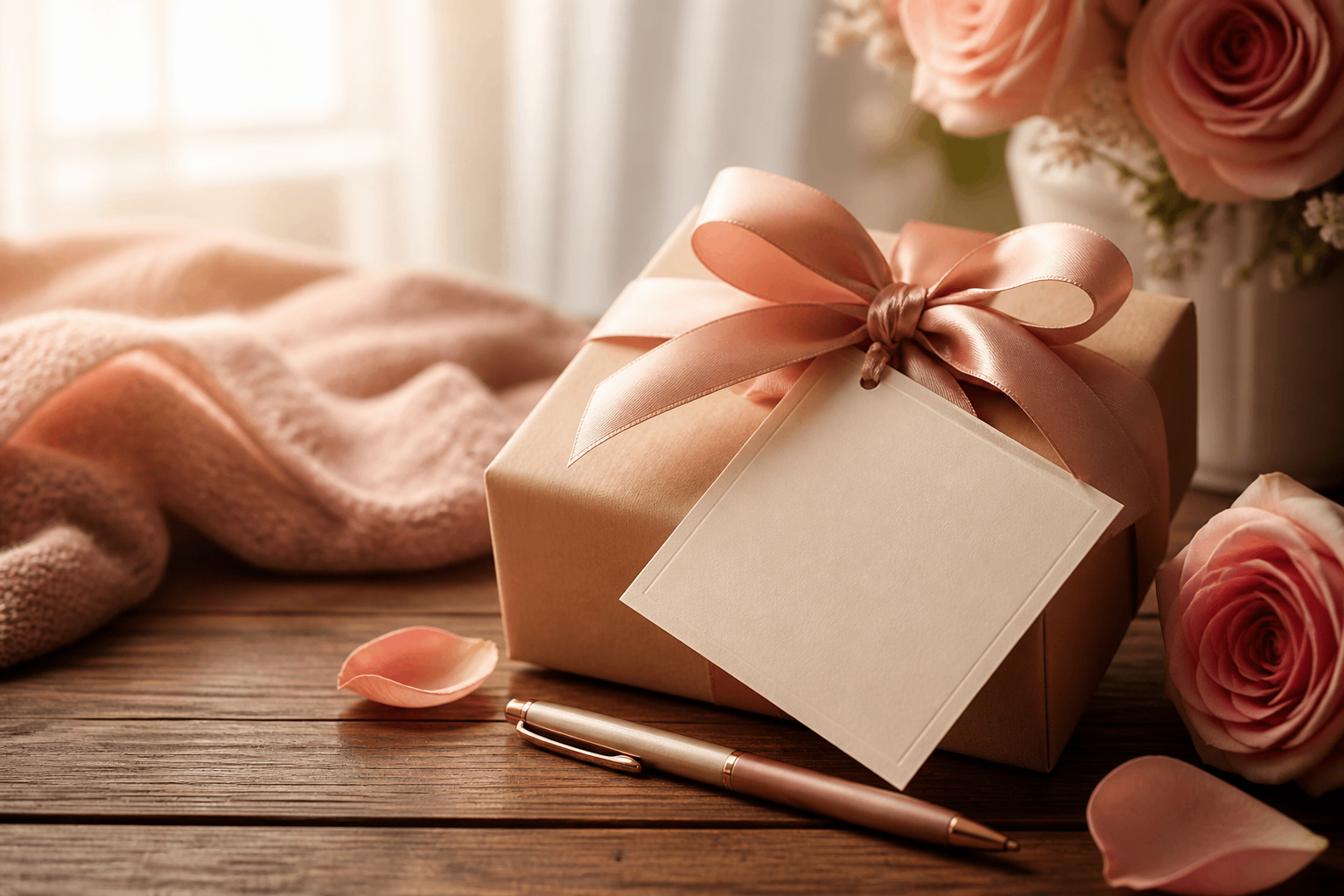 جعبه کادو با کارت عاشقانه برای همسر